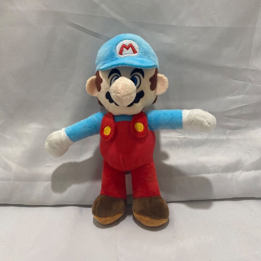 Good Stuff Super Mario Ice Mario Plush Stuffed Toy 8” Blue White 2023 - Picture 2 of 7